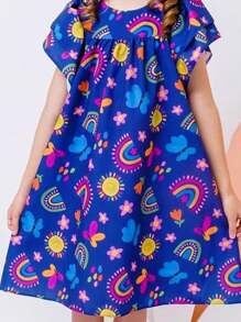 Young Girls Dresses - 青碧色 - 查看 4