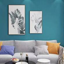 1 rollo de Papel adhesivo removible con textura de tela verde para sala de estar, cocina, dormitorio, dormitorio universitario, renovación de muebles - verde magenta intenso - Ver 9