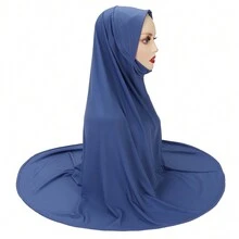 Modest Hijab Full Coverage Breathable Instant Hijabs, Convenient Elastic Sweat-Absorbent Muslim Headscarf For Women, Plus Size - Multicolor - View 15
