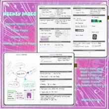 Leather-Bound Undated Daily Planner Notebook, 7-Month A5 Hard Cover, 300 Pages, Weekly & Monthly Planning, Efficiency Log, Designed For ADHD Patients, Concentration & Time Management Aid, Back To School Essential