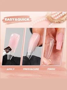 Colores de uñas en gel Poly: kit de 6 colores de gel de extensión Poly en tonos nude, rosa y marrón, adecuado para la vida diaria casual, kit de salón de uñas de manicura de gel UV removible, kit de gel de extensión de uñas construtoras, herramientas de belleza de arte de uñas DIY, regalos para el día de San Valentín/Navidad para mujeres