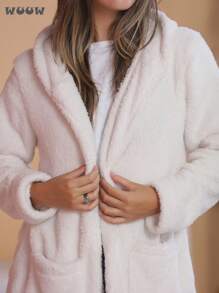 Women Coats - 白色 - 查看 6