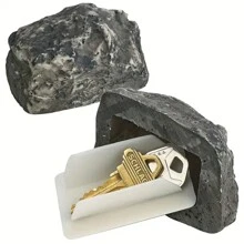 Secure Your Spare Keys With This Unique Fake Rock Key Hider - A Perfect Gift Idea! - Multicolor - View 2
