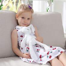 1pc Baby Doll Plush Rabbit Doll, Comforting Doll Suitable As Children's Gift