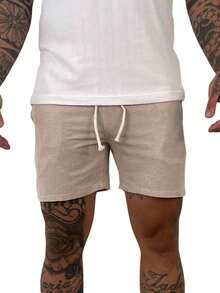 Kit Com 3 Shorts Curto De Linho Estilo Mauricinho