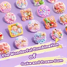 168/303入組奇幻萬花筒膠水卡套裝 - 高品質手工DIY貼紙套裝與收納盒 - 釋放創造力，非常適合生日、假日和藝術項目