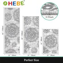 HEBE Vintage Kitchen Rug Sets 3 Piece With Runner Boho Kitchen Rugs And Mats Non Slip Kitchen Mats For Floor Washable Entrance Door Mat Carpet Runner Rugs For Hallways Kitchen Laundry Room - 花灰色 - 查看 3