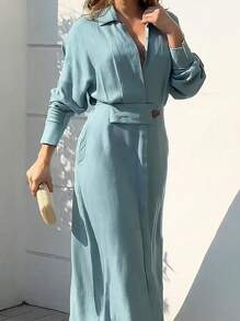 Women Dresses - Baby Blue - View 1