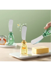 1入組廚房奶油刀-適用於撫平麵包、乳酪、果醬、花生醬、奶油等，直立廣損刀 - 彩色 - 查看 2