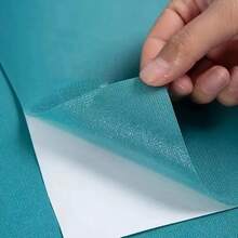 1 rollo de Papel adhesivo removible con textura de tela verde para sala de estar, cocina, dormitorio, dormitorio universitario, renovación de muebles - verde magenta intenso - Ver 6