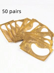 100 PCS Gentle Eyelash EyePads Under Eye Gel Pads For Lash Extensions Under Eye Patches Lash Pads 50 Pairs Natural Hydrogel Eye Patches Eyelash Extension Supplies Beauty Tools