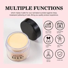 Gelhr 30g DIP Powder，夏季橘黃燃橙色，DIP Powder DIY沙龍禮物女性專用，無需使用美甲燈，指甲DIY沙龍，適用於年輕女性 - 彩色 - 查看 11