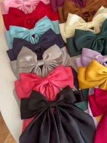 Bộ 11 kẹp tóc nơ lớn kiểu Pháp cổ điển dành cho nữ, màu sắc ngẫu nhiên, phụ kiện tóc nơ kim loại sang trọng, giá trị, thích hợp cho tiệc sinh nhật, hóa trang, giao hàng nhanh và sử dụng hàng ngày, kẹp tóc càng cua màu vàng, kẹp tóc cài đầu, ghim cài tóc. - Nhiều màu - Xem 2