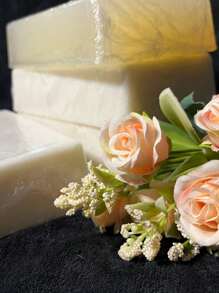 GLICERINA PARA FABRICACION DE JABONES ARTESANALES , JABON BASE GLICERINA Y ACEITE DE COCO - Blanco - Ver 2