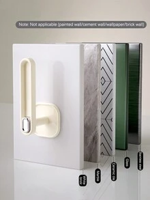 1入組掛牆式頭髮繩收納架，頭髮箍收納盒，多功能珠寶項鍊手鍊收納架，鑰匙包掛鉤，適用於女士和浴室使用。 - 彩色 - 查看 8