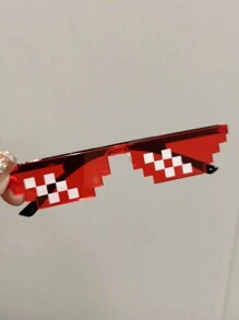 1 件红色 OOTD 多风格性感火焰红可选夏季可爱 Y2K 季节青睐经典颜色年轻女士时尚眼镜带心形水钻装饰万圣节圣诞节时尚基础秋冬女士服装商务休闲礼物 - 紅色 - 查看 25