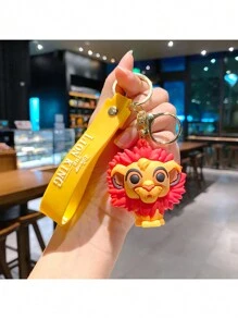 Mufasa  Timon Pumbaa Rafiki Keychain Cute Cartoon Animal Doll Key Chain Ring Bag Backpack Charm Car Key Pendant Boys Girls Gift - Multicolor - View 5