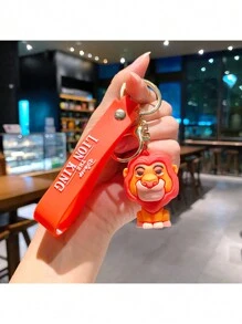 Mufasa  Timon Pumbaa Rafiki Keychain Cute Cartoon Animal Doll Key Chain Ring Bag Backpack Charm Car Key Pendant Boys Girls Gift - Multicolor - View 6