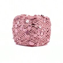 50/Ball 140M Hand Knitting Yarn 3mm+6mm Sequins Yarn DIY For Woman Woollen Sweater Hat Scarf - Multicolor - View 15