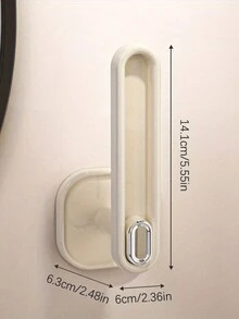 1入組掛牆式頭髮繩收納架，頭髮箍收納盒，多功能珠寶項鍊手鍊收納架，鑰匙包掛鉤，適用於女士和浴室使用。 - 彩色 - 查看 10