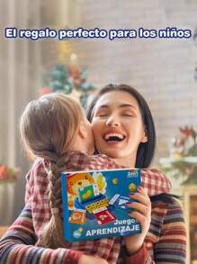 Juguetes Didactico Niños Educativo Números Y Letras Español, Juegos Educativos De Cartas Para Que Los Ninos Aprendan - Azul - Ver 6