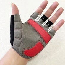 1 Pair Anti-Slip Shockproof Breathable Men Women Half Finger Outdoor Sports Cycling Bike Glove - Multicolor - View 6