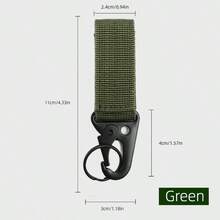 1入組戰術搶鉤，多功能尼龍網帶鑰匙扣，用於戶外露營便攜搶鉤，適用於背包和腰帶，鷹形鉤 - 彩色 - 查看 9