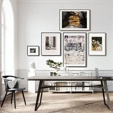 1 件帆布印刷海报，抽象小众系列，紧握的双手，现代斯堪的纳维亚风格，非常适合门厅/走廊墙壁装饰、客厅/卧室/沙发背景、装饰画，无框架，完美的礼物，家居装饰，PVC 管包装 - 彩色 - 查看 7