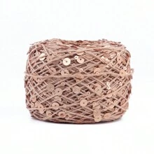 50/Ball 140M Hand Knitting Yarn 3mm+6mm Sequins Yarn DIY For Woman Woollen Sweater Hat Scarf - Multicolor - View 12