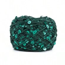 50/Ball 140M Hand Knitting Yarn 3mm+6mm Sequins Yarn DIY For Woman Woollen Sweater Hat Scarf - Multicolor - View 18