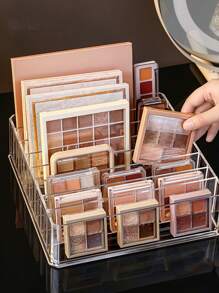 1pc Storage Box, Makeup Multi-Layer Organizer, Cosmetic Tool Display Stand, Transparent Minimalist Dressing Table Skincare Organizer, Beauty Products Classification Storage Shelf,For Holiday Beach, Bathroom Collection, Bedroom Collection, Large Capacity