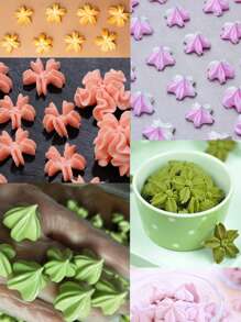 3Pcs 1M#2F#2D# Stainless Steel Icing Piping Nozzles, Rose Flower Pastry Nozzles For Cakes Fondant Decorations Cookie Cupcake Dessert Cream Nozzles - Silver - View 11