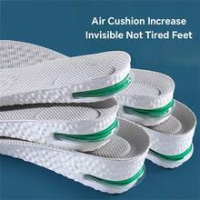 1對1.5cm / 0.59英寸氣墊增高襪墊，舒適，先進的减震吸收，全天能量回收，隱秘增高襪墊，防止異味，不鬆垮設計 - 白色 - 查看 1
