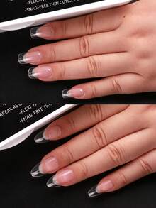 550 Cái/hộp Hình Vuông Ngắn & Trung Bình Hạnh Nhân Giả Gel Mềm Móng Tay Giả, Trong Suốt Đầy Đủ Độ Phủ Đầu Móng Tay Acrylic Chuyên Nghiệp Bấm Trên Đầu Móng Tay Cho Móng Tay Mở Rộng Salon Làm Móng Tay Phụ Kiện Dụng Cụ Bấm Trên Móng Tay Đồ Dùng Làm Móng - Trong sáng - Xem 6