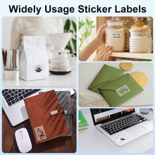 Phomemo 3 Rollen transparente thermische Etikettenpapierrollen, 40x60mm (1,57"x2,36"), 130 Etiketten/Rolle, quadratisches Etikett, Mehrzweck-Etikett für Phomemo M100/M102/M108/M120/M160/M110/M220/M120/M200/M221/M150/M250/M260/M421 Etikettendrucker, klares selbstklebendes thermisches Druckerpapier perfekt für Kleidungsetiketten, Preisschilder, Kategorieaufkleber