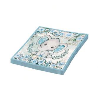 20 st 13 * 13 tums engångsservetter med undervattensblommor och gräs, små flygande elefant- och kaninmönster, lämpliga för födelsedagsfester, familjesammankomster, bröllopsbanketter, hotell, restaurangdekorationspapper, jul