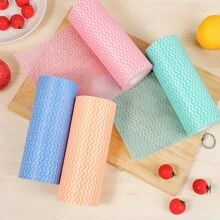 50pcs Disposable Kitchen And Bathroom Cleaning Towels - Disposable And No-Wash Cleaning Cloth For Utensils And Surfaces - Convenient & Effective Cleaning Tool - Multicolor - View 5
