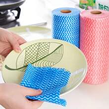 50pcs Disposable Kitchen And Bathroom Cleaning Towels - Disposable And No-Wash Cleaning Cloth For Utensils And Surfaces - Convenient & Effective Cleaning Tool - Multicolor - View 4
