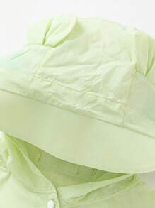 Balabala Áo khoác cho bé gái, Quần áo chống nắng mùa hè cho bé gái tuổi mới lớn, Áo sơ mi thoáng khí mới 2024 - màu xanh lá - Xem 6