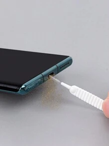 Portable Headphone Jack Cleaning Pen, Brush, And Dust-Free Cloth Set, Multi-Functional Soft Brush Velour Sponge Cleaning Brush For Headphones, Earplugs, Mobile Phones, Digital Devices, Computer Keyboards Cleaner