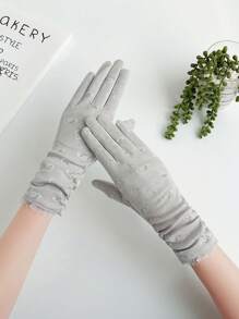 Women's Summer/Fall Anti-UV Touchscreen Driving Gloves For Electric Bike/Motorcycle, Thin And Mid-Length With Training And Stretching Function Summer - Multicolor - View 11