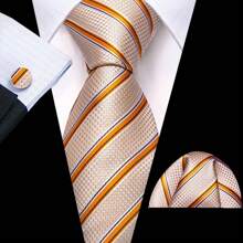 Men Formal Ties Pink Green Purple Blue Striped Wedding Tie And Handkerchief Square Set Vintage Necktie - Multicolor - View 27