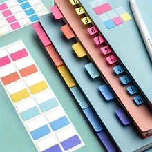 10pcs Colorful Index Tab Stickers - Small Page Divider Tab Stickers, Writable Sticky Notes, Creative Student Colorful Sticky Notes, Indicative Stickers - Color - View 5