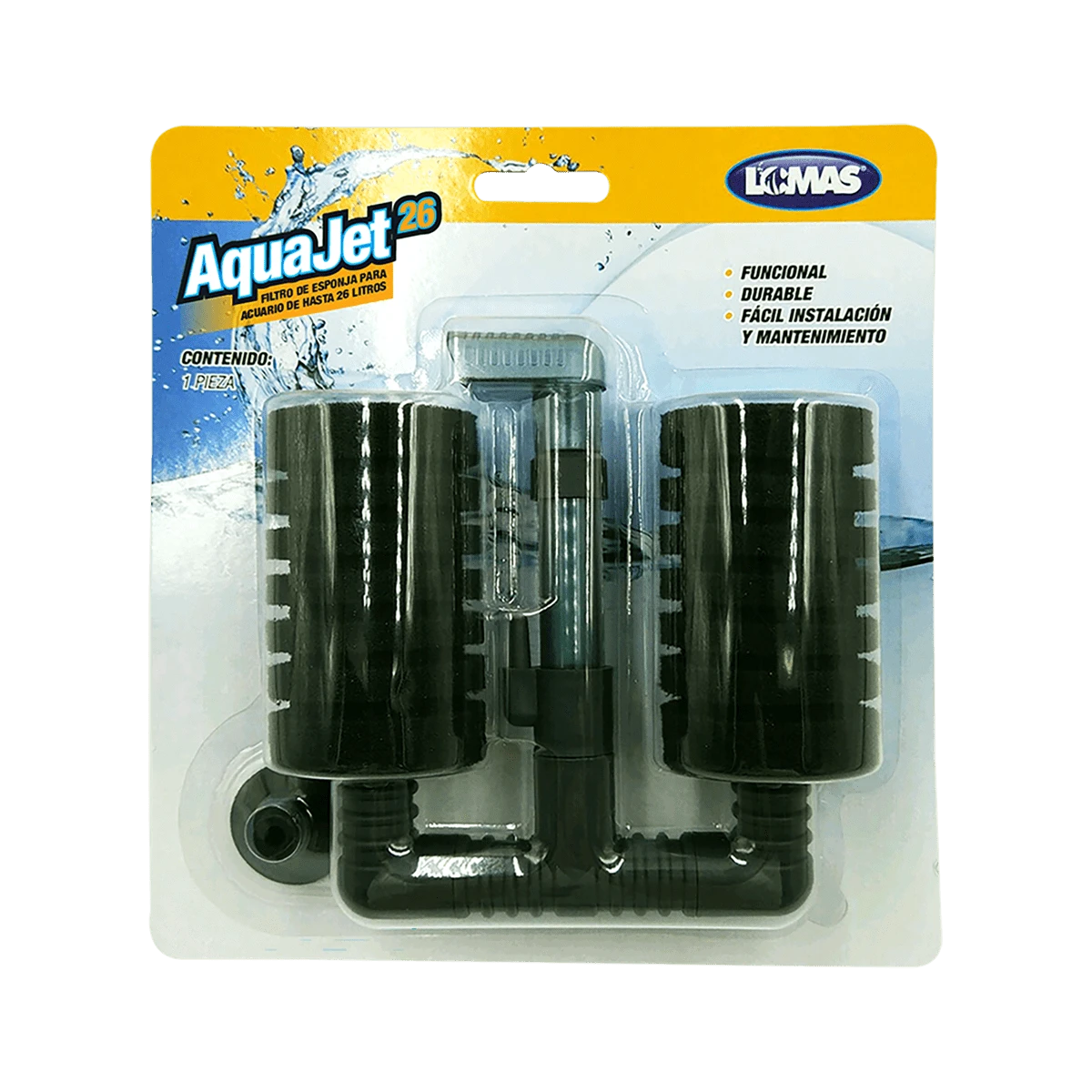 Aquajet 26 L Sponge Filter - Black - View 1