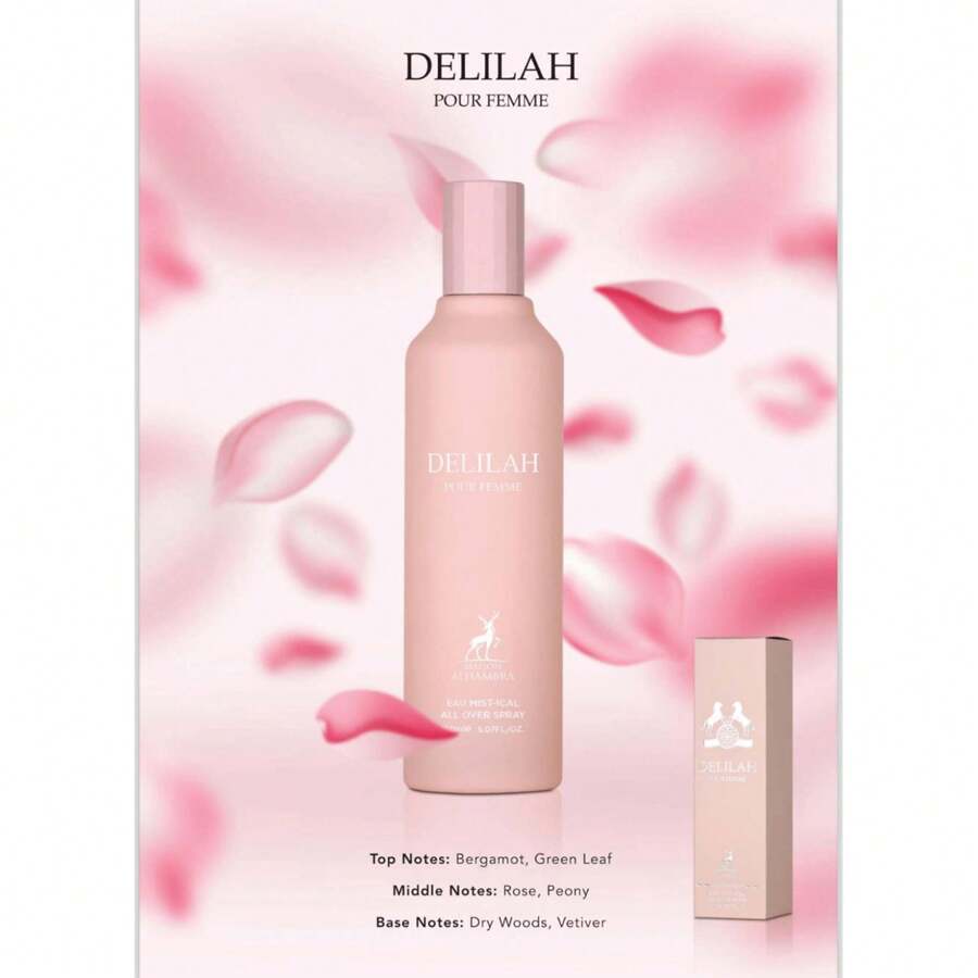 Delilah All Over Body Spray By Lattafa 5.07 Oz For Women. - Clear - View 1