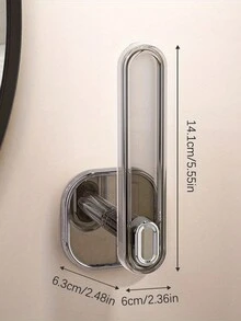 1入組掛牆式頭髮繩收納架，頭髮箍收納盒，多功能珠寶項鍊手鍊收納架，鑰匙包掛鉤，適用於女士和浴室使用。 - 彩色 - 查看 13