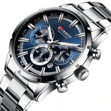 CURREN Relógio de Pulso de Moda Masculina Cronógrafo Função Data Automática Marca Superior Relógio Original de Luxo à Prova D'Água Pulseira de Aço Inoxidável Esporte Militar Quartzo Relógio Masculino Presente 8355
