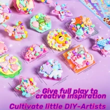 168/303入組奇幻萬花筒膠水卡套裝 - 高品質手工DIY貼紙套裝與收納盒 - 釋放創造力，非常適合生日、假日和藝術項目