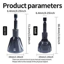 外圓、螺紋、螺釘及適用於倒角除毛刺工具，除毛刺鑽頭和螺釘杆維護 - 黑色 - 查看 2