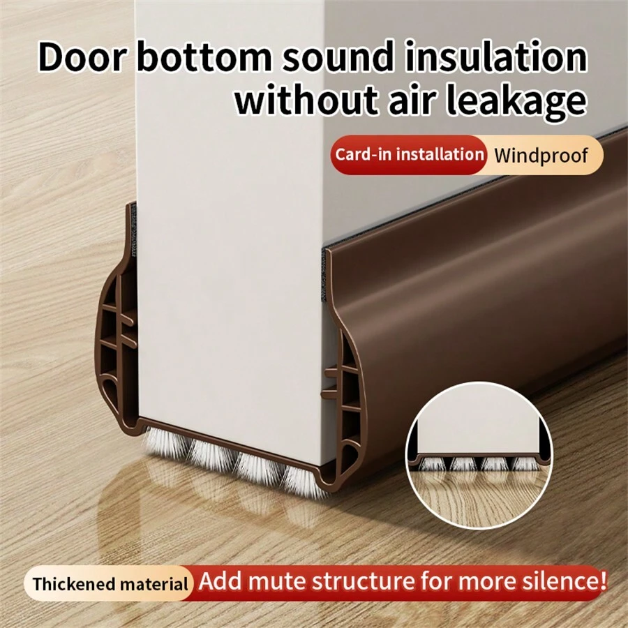 門底密封條，臥室防塵防風門挡隔音膠帶，1入 - [長約93cm]多色 - 查看 1